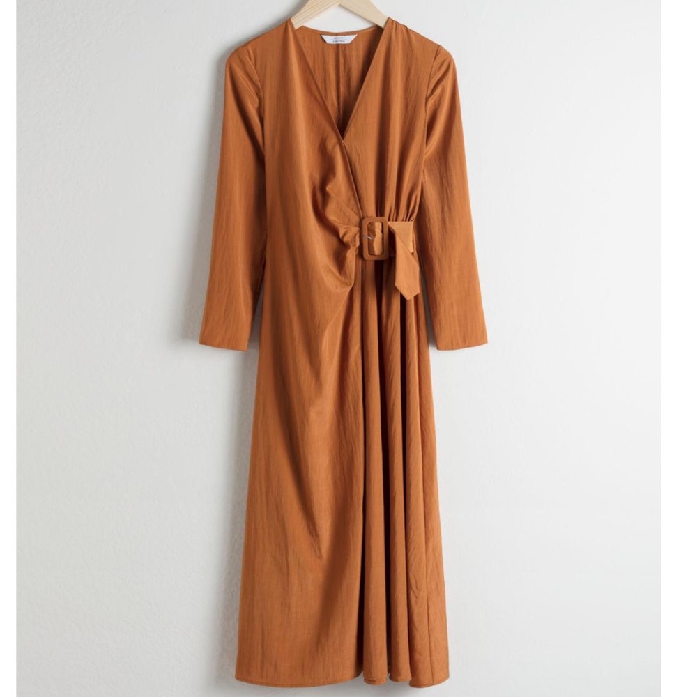 & other Stories orange dress